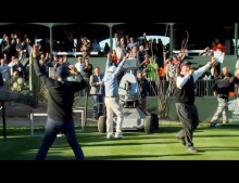 Golf robot makes a hole-in-one on the 16th hole at TPC Scottsdale.