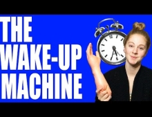 The Wake-up machine is sure to get you out of bed by bitch slapping the crap out of you.