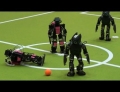 Robot soccer is a lot more entertaining when you add commentators.