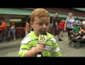 Apparently this little boy has never been on live TV before but he apparently should be more often.