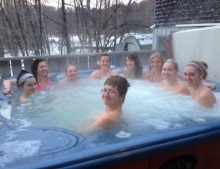 1 Guy + 8 Girls + Hot Tub = He's Doing It Right