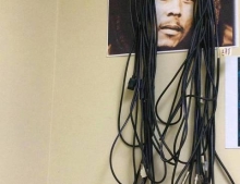 Bob Marley cable hanger.