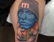 Eminem as an M&M.
