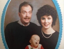 Great family portrait from the 80's of a highly photogenic family.