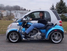 How To Look Cool While Driving a Smart Car.
