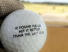 If found please hit it better than the last guy.