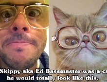If Skippy aka Ed Bassmaster was a cat, he would totally look like this.