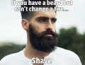 If you have a beard but can't change a tire...