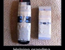 If you know an elderly person who struggles with remote controls that are filled with too many buttons they never use here is a quick way to make things easier for them.