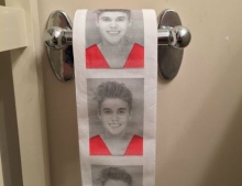 Justin Bieber toilet paper is finally here. 