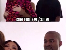 Kanye West finally met Caitlyn Jenner...