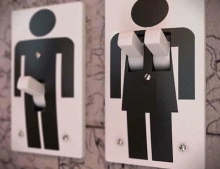 Male and Female light switch covers.