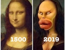 Mona Lisa: Then and Now
