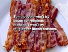 Religion and Bacon.