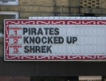 Shrek got knocked up by pirates.