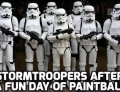 Stormtroopers after a fun day of paintball.