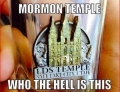 The Church of Jesus Christ of Latter-day Saints Mormon temple shot glass.