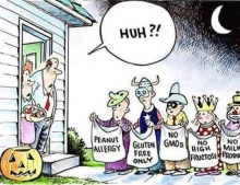 The new generation of trick-or-treaters.