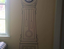 Turn your boring wall clock into a beautiful grandfather clock without spending any money.
