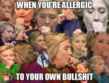When you're allergic to your own bullshit.