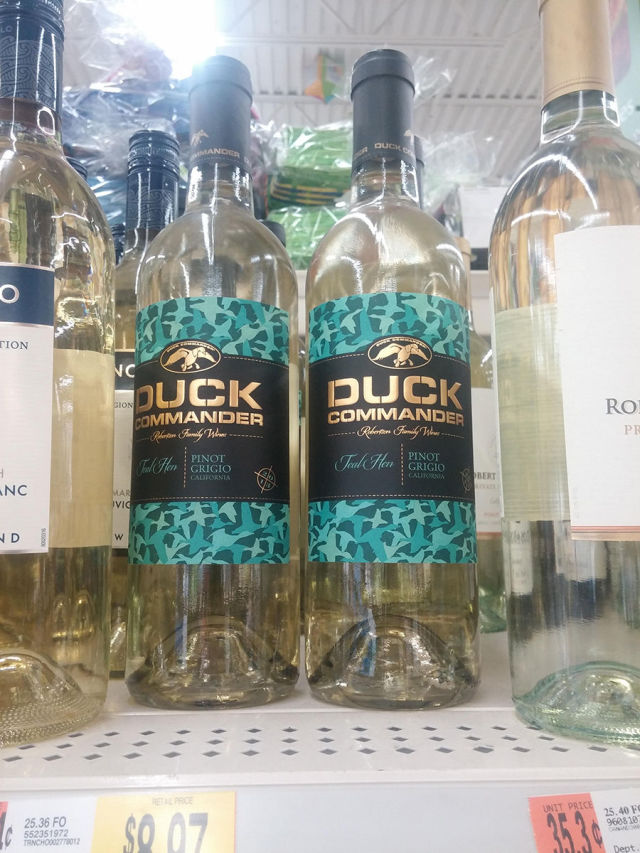 Duck Commander wine brought to you by the Duck Dynasty guys who make duck calls.