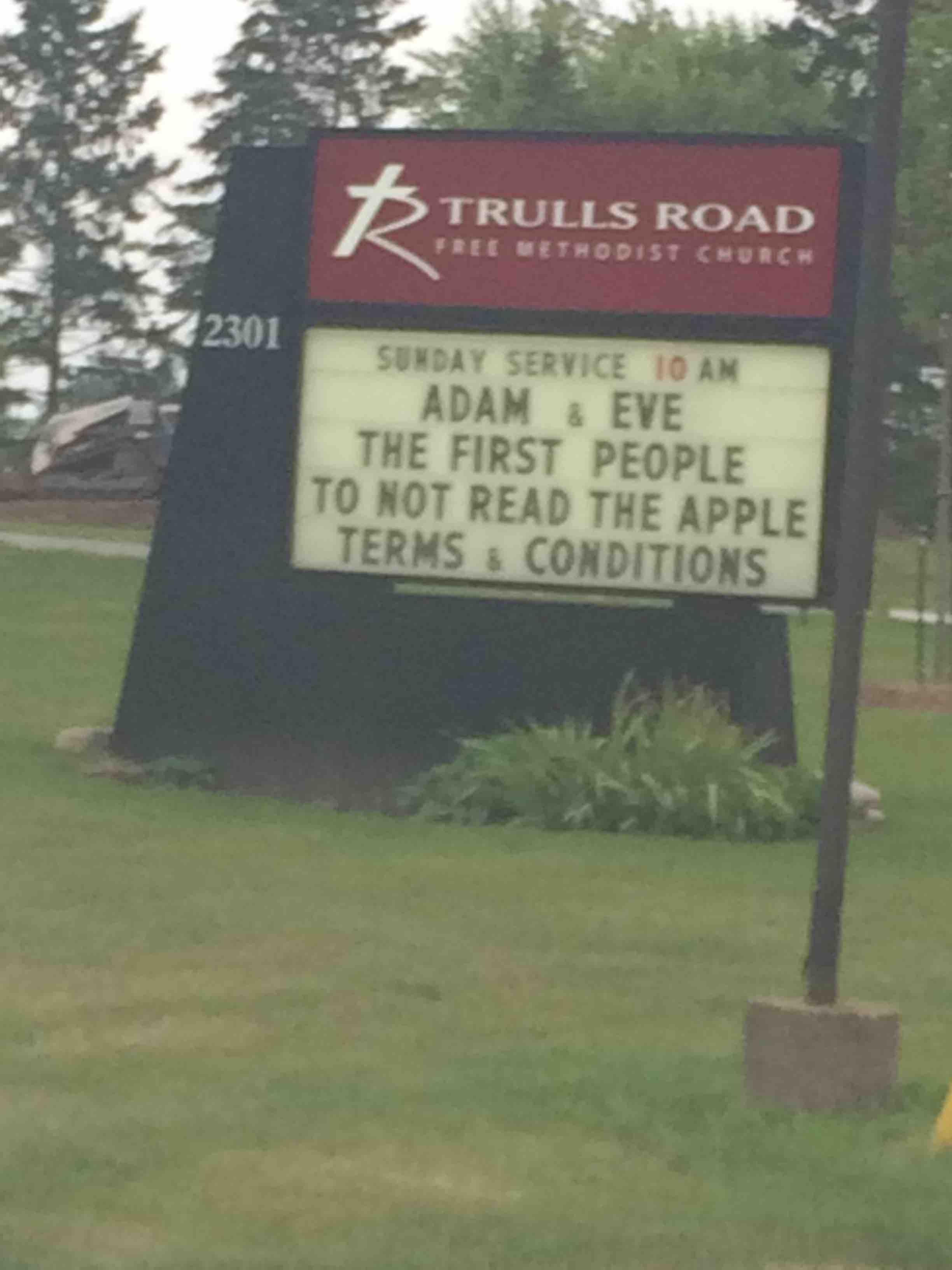 The first people to not read the Apple terms and conditions. - RealFunny