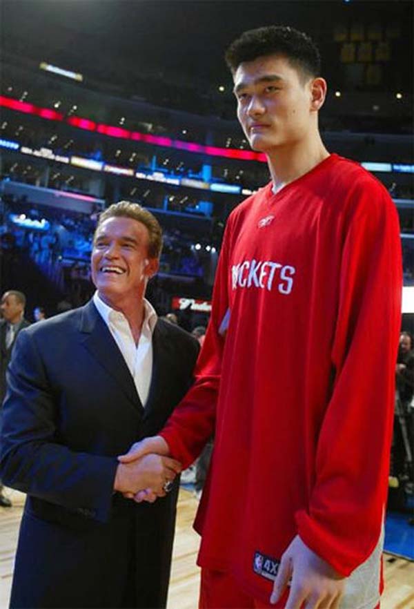 Yao Ming makes the Terminator look like a small child.