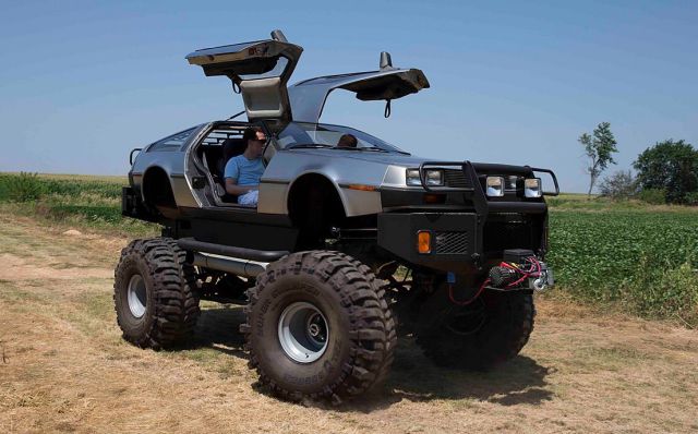 4x4 DeLorean is sure to turn heads on the trail.