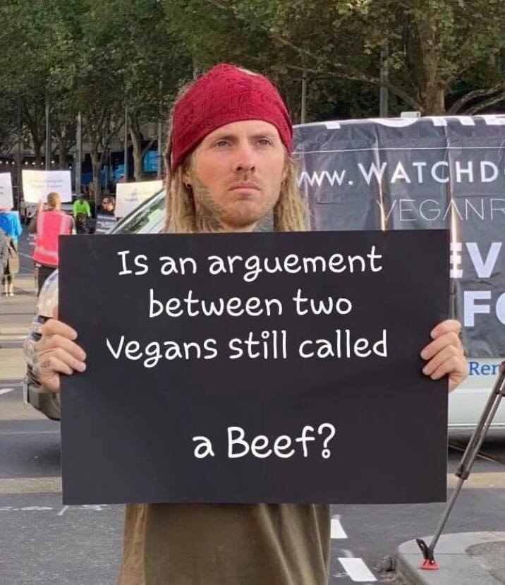 A fight between vegans?