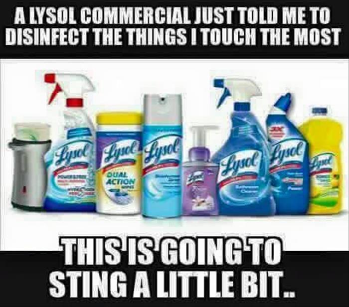 A Lysol commercial just told me to disinfect the things I touch the most.