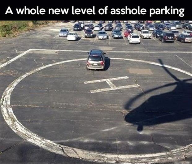 A whole new level of asshole parking.