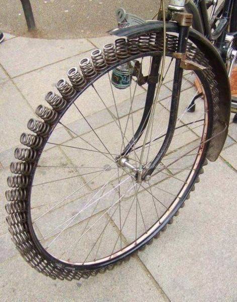 Add suspension to your vintage bicycle.