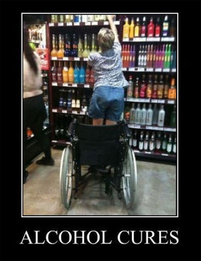 Alcohol can cause many problems in your life but for this woman it is a miracle worker.