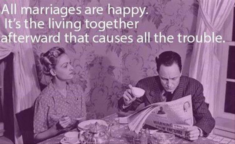 All marriages are happy.