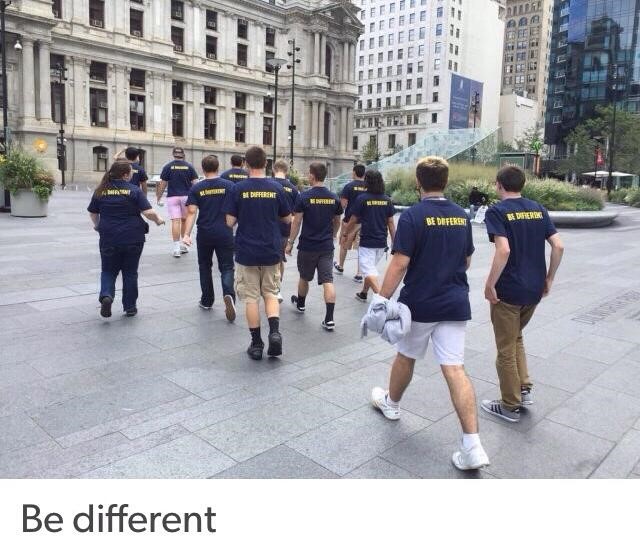 These oxymorons remind you to always be different.