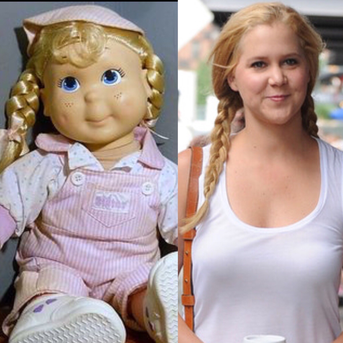 Amy Schumer looks just like a Kid Sister doll.