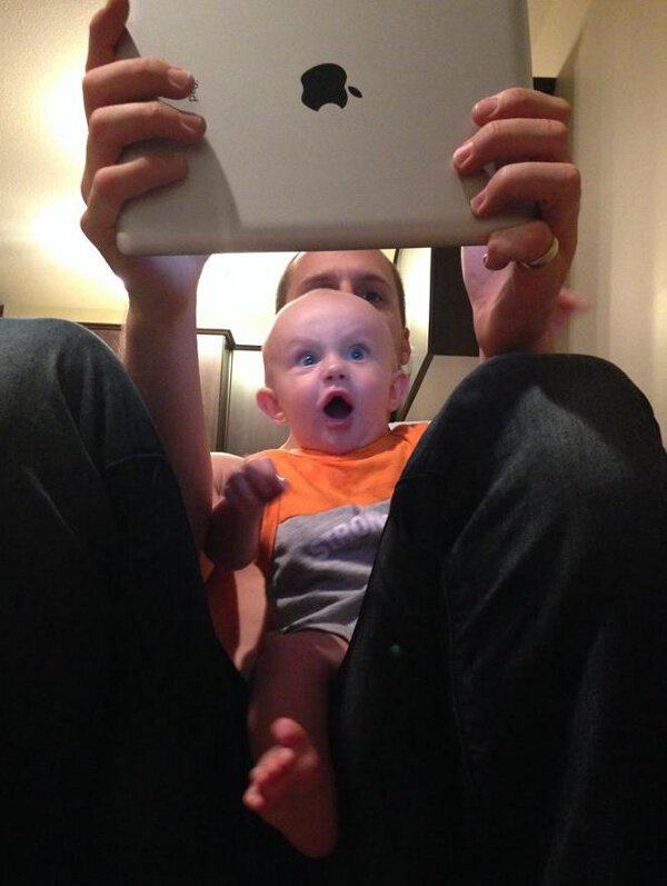 An Apple fan is born