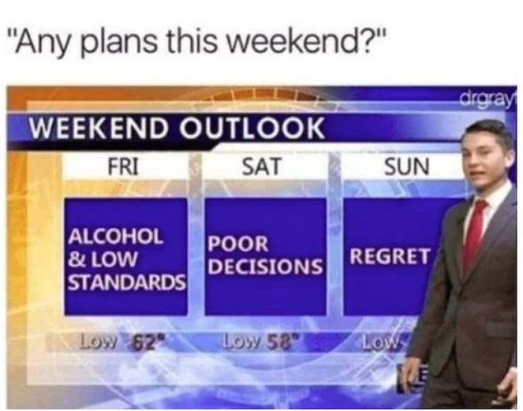 Any plans this weekend?