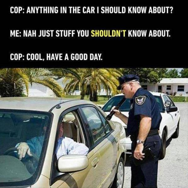 Avoid search and seizure of your vehicle by being honest with the police.