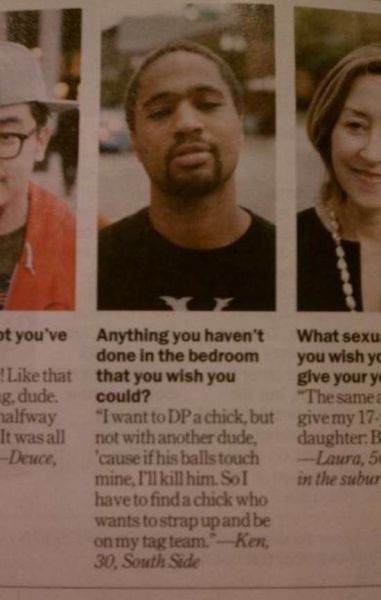 Anything you haven't done in the bedroom that you wish you could?