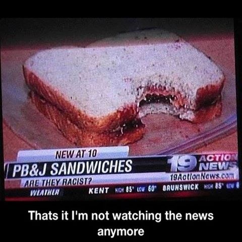 Are peanut butter and jelly sandwiches racist?