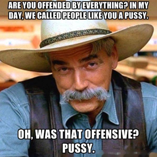 Are you offended by everything?