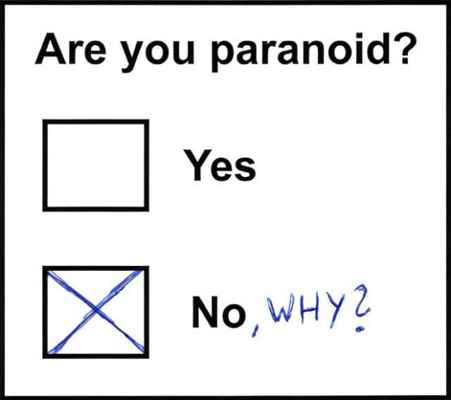 Are you paranoid?