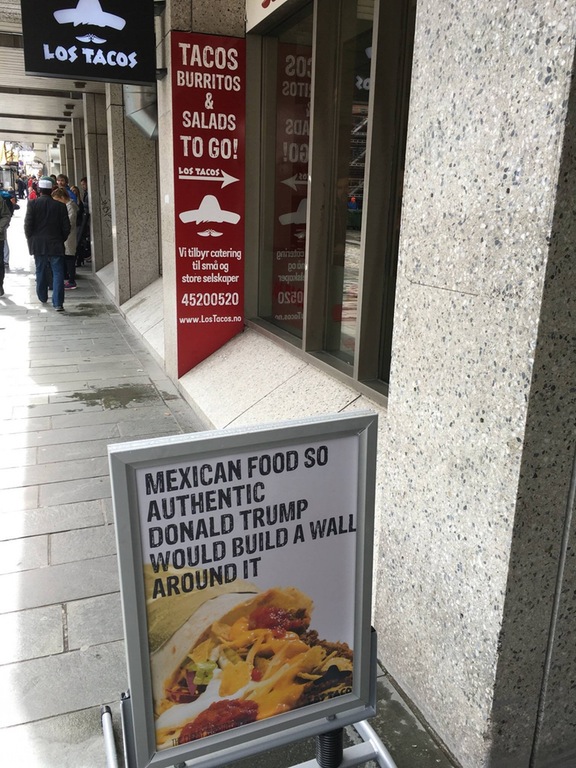 Authentic Mexican food and Donald Trump.