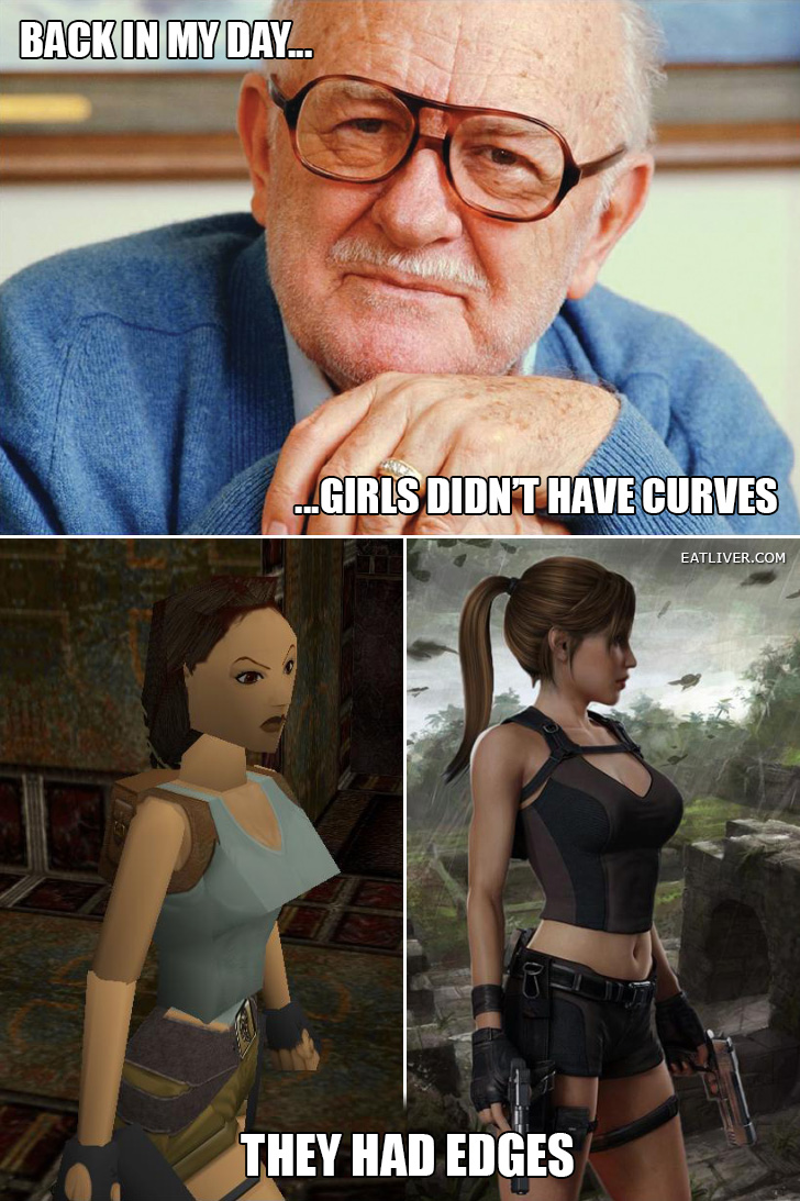 Back in my day girls didn't have curves....