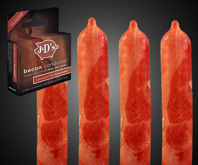 Bacon condoms. Because getting porked is fun.