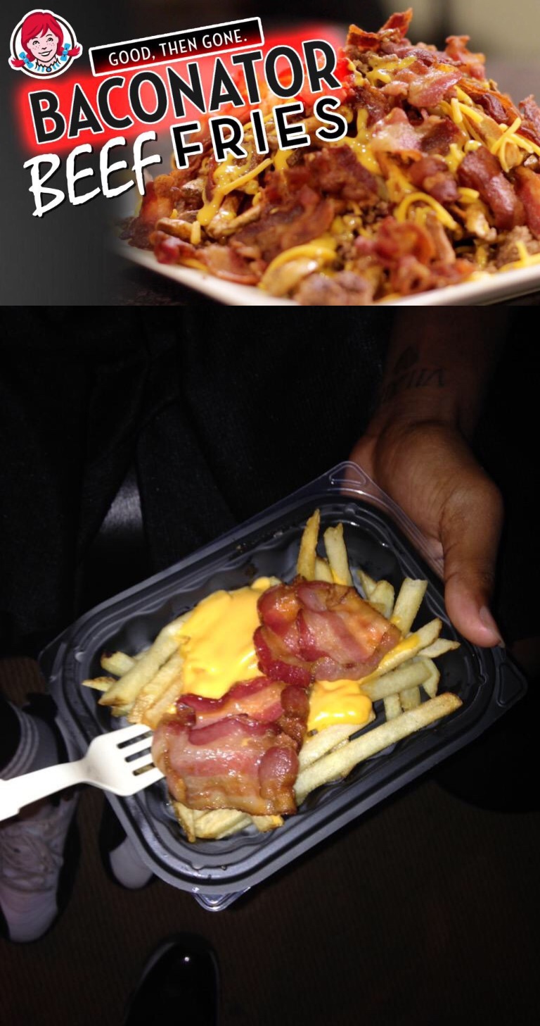 Baconator Beef Fries! Not helping me with my trust issues.