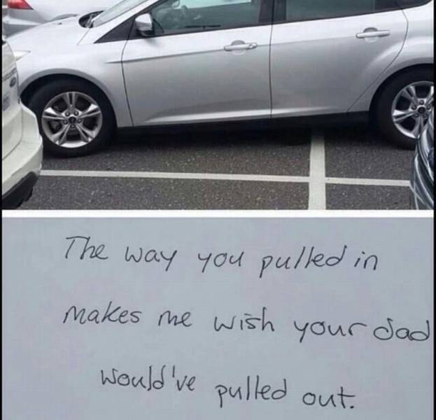 Bad parking, great response.