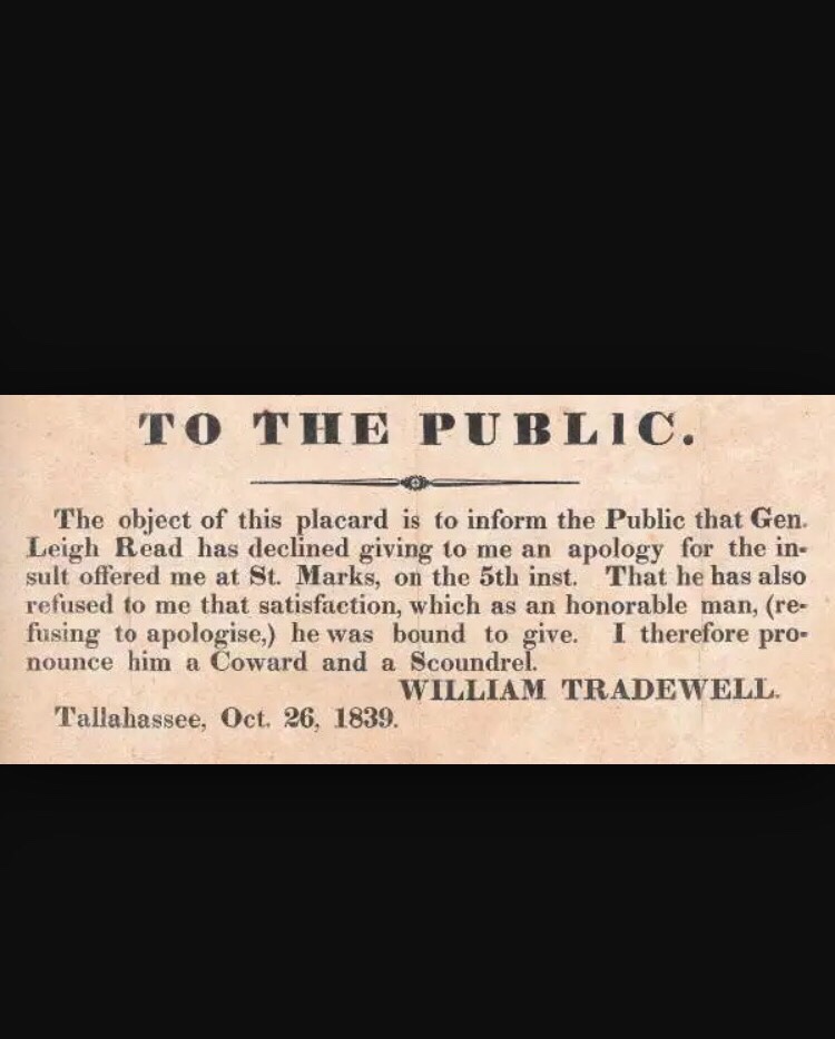 Before the internet, to talk trash about someone you had to post a placard in public. Times were tough back then.