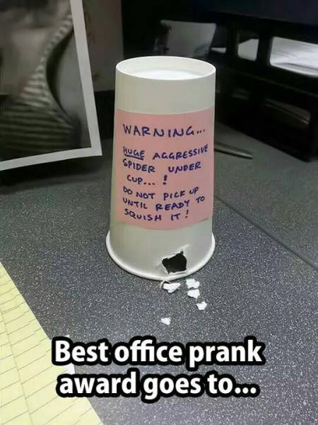 Best office prank ever.